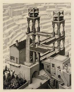 Maurits Cornelis Escher - Waterfall (B. 439)