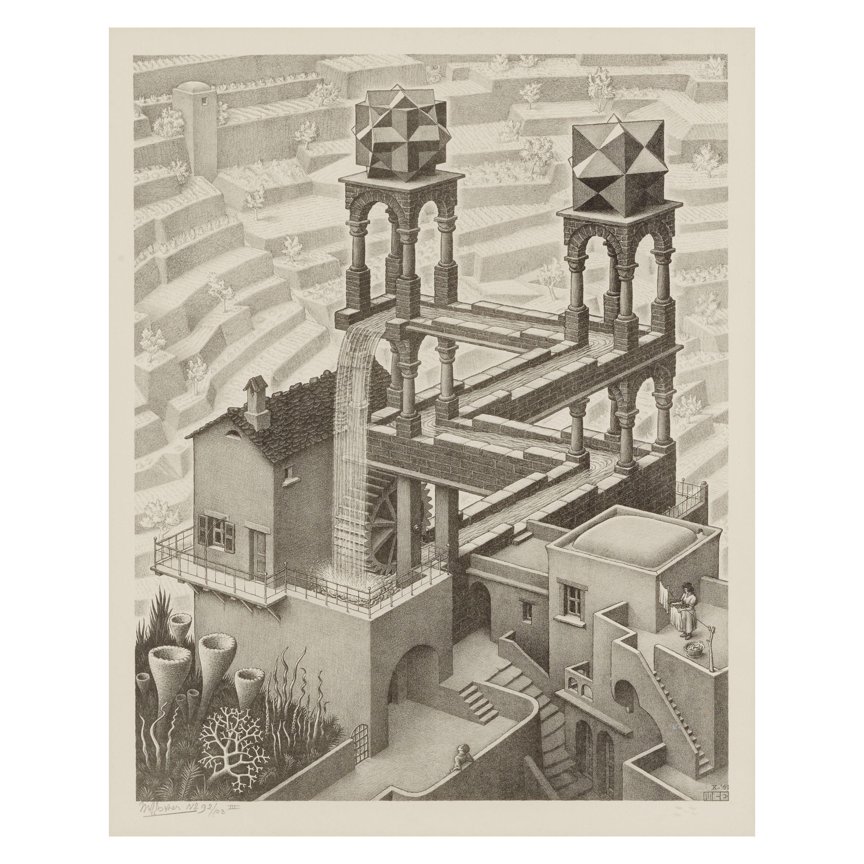 Maurits Cornelis Escher - Waterfall