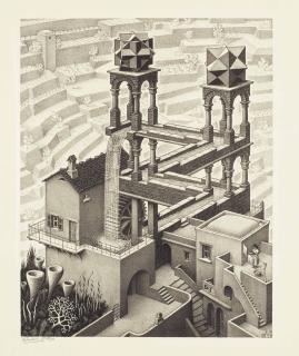 Maurits Cornelis Escher - Waterfall