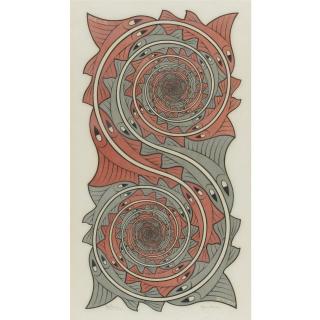 Maurits Cornelis Escher - Whirlpools (Bool/Kist/Locher/Wierda 423)