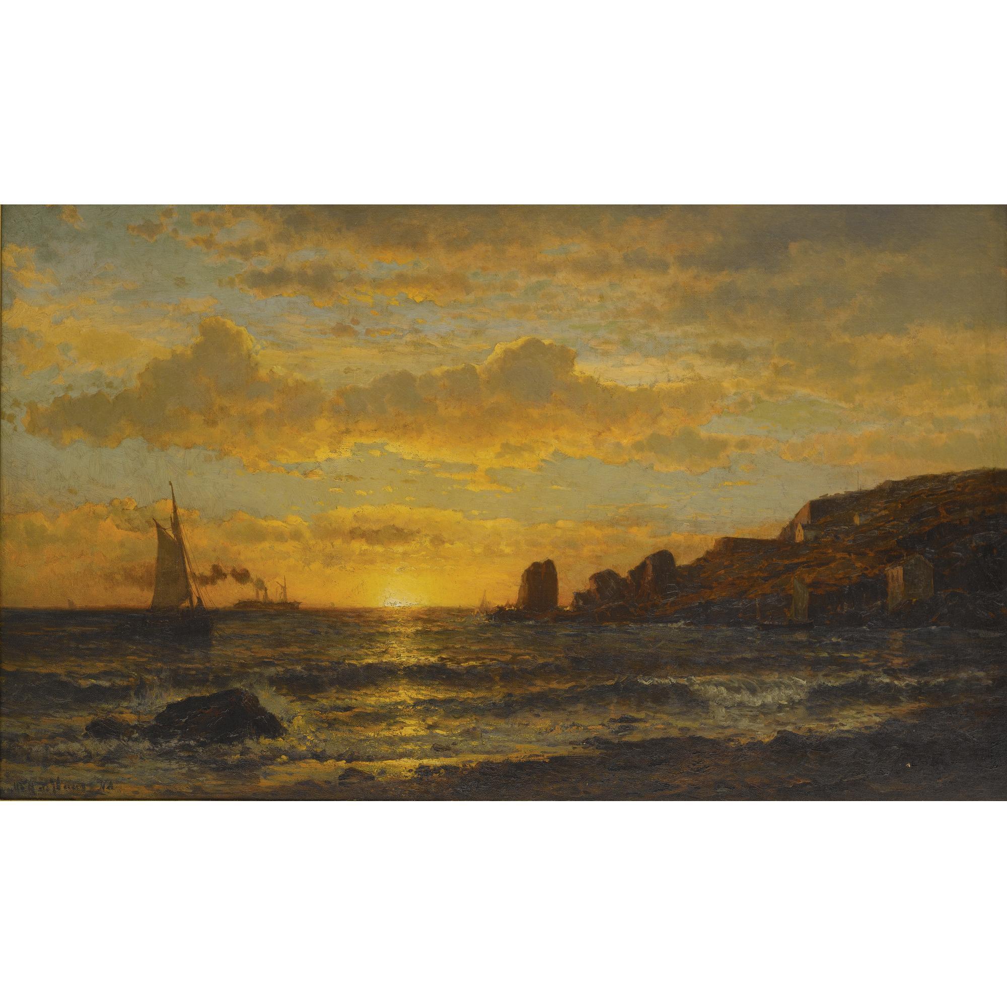 Mauritz Frederik Hendrik De Haas - Sunset Along The Coast