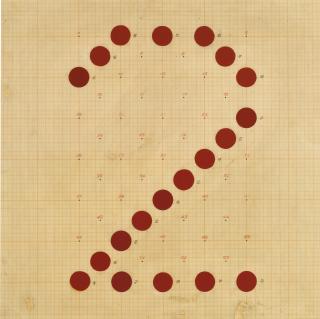 Maurizio Mochetti - Studio Relativo Al Numero Due (2) Per La Progettazione Di Un Contatore Digitale Luminoso (Study Relating To The Number Two (2) For The Projection Of A Luminous Digital Meter)