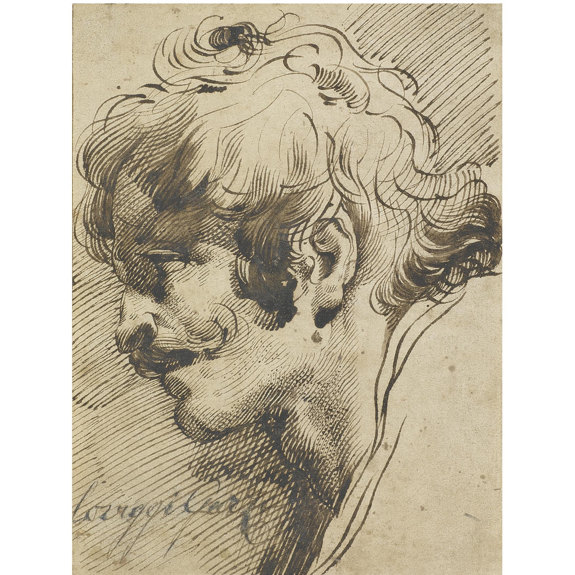 Mauro Gandolfi - Head Of A Man, With A Moustache, Turned Left