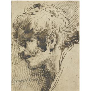Mauro Gandolfi - Head Of A Man, With A Moustache, Turned Left