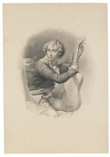 Mauro Gandolfi - Self-Portrait With A Guitar