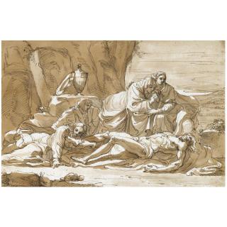 Mauro Gandolfi - The Holy Women Mourning Over The Body Of The Dead Christ 