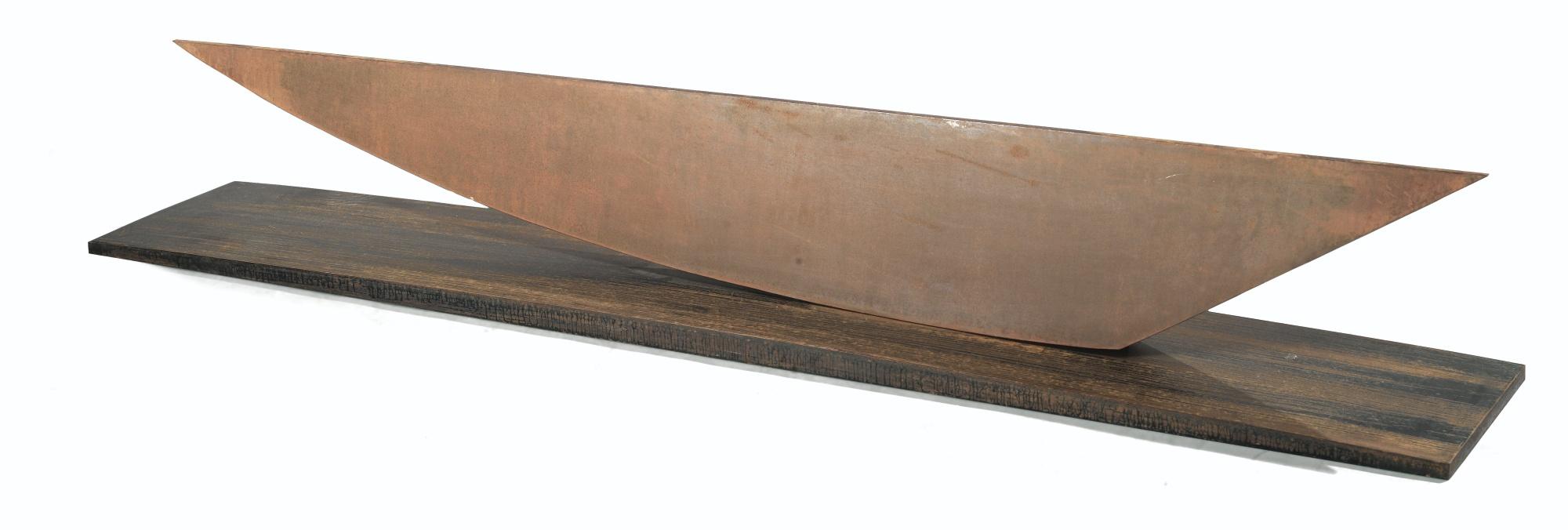 Mauro Staccioli - Punta Orizzontalecorten Steel. Executed In 2003.