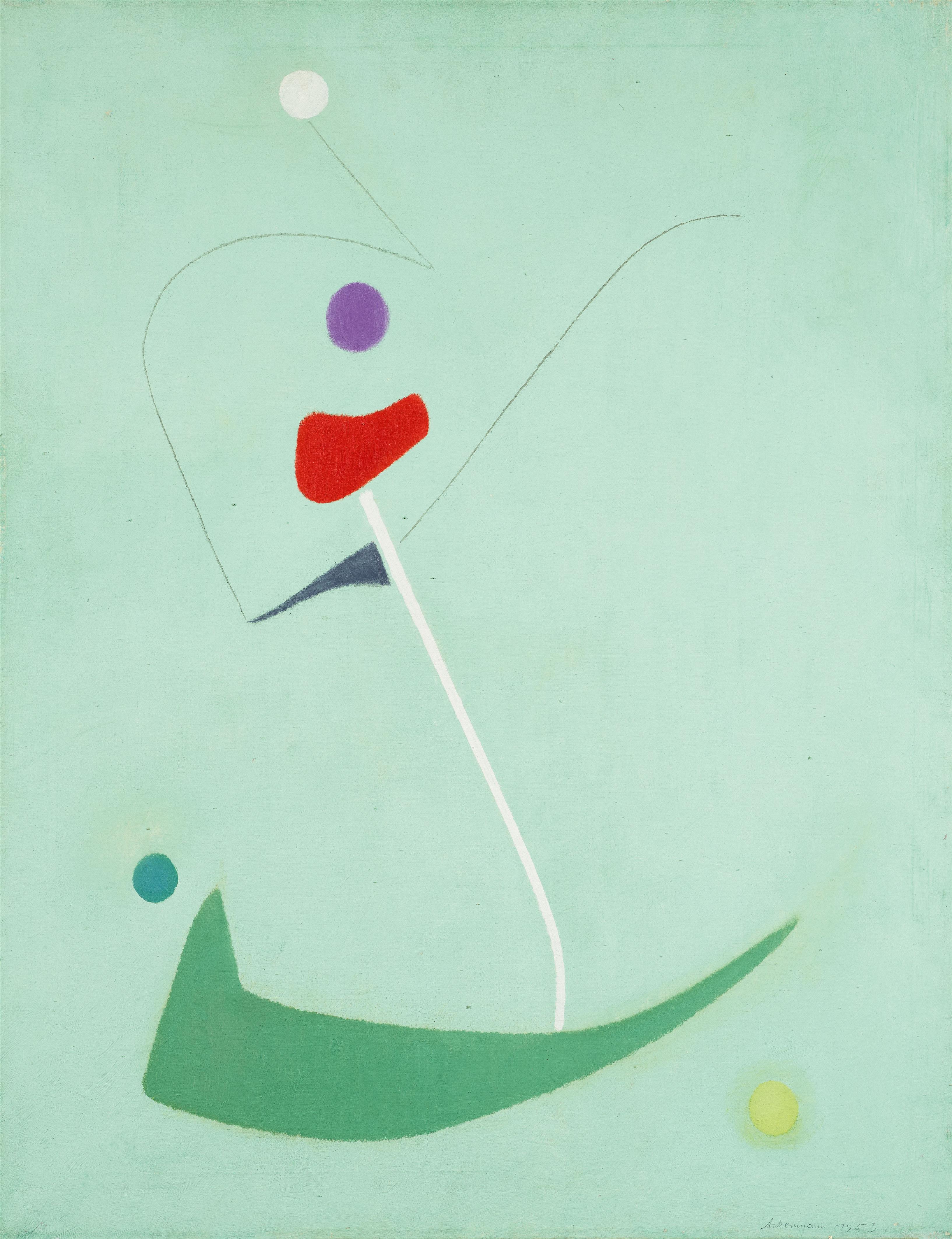 Max Ackermann - Ohne Titel (Abstrakte Komposition)