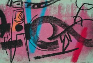 Max Ackermann - Schwarze Schwünge.