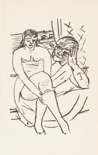 Max Beckmann - 2 Bll. aus: Stephan Lackner – Der Mensch ist kein Haustier.