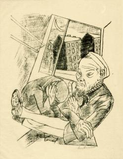 Max Beckmann - 3 Bll. aus der Folge: „Stadtnacht“.