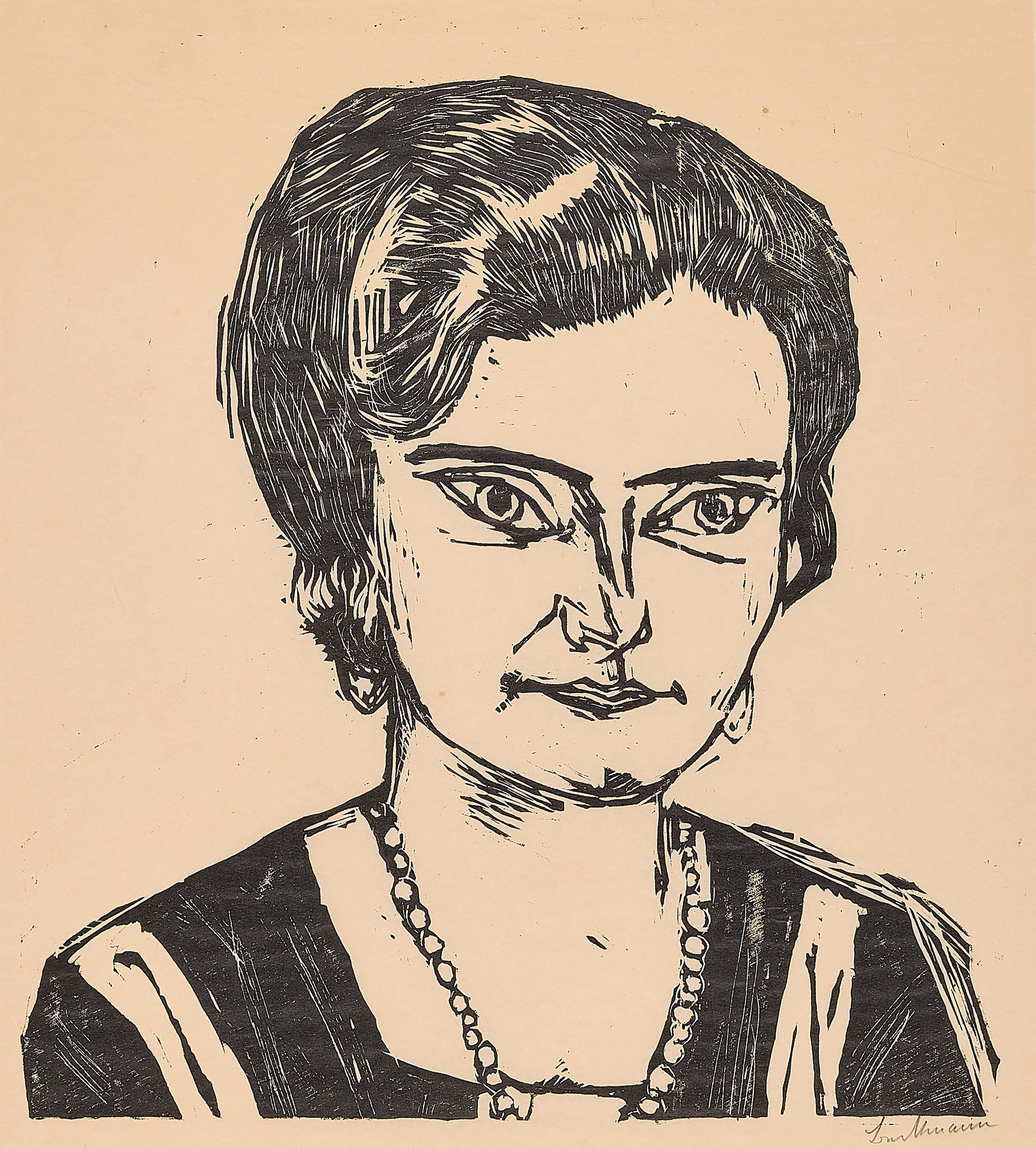 Max Beckmann - Bildnis Frau H.M. (Naila).
