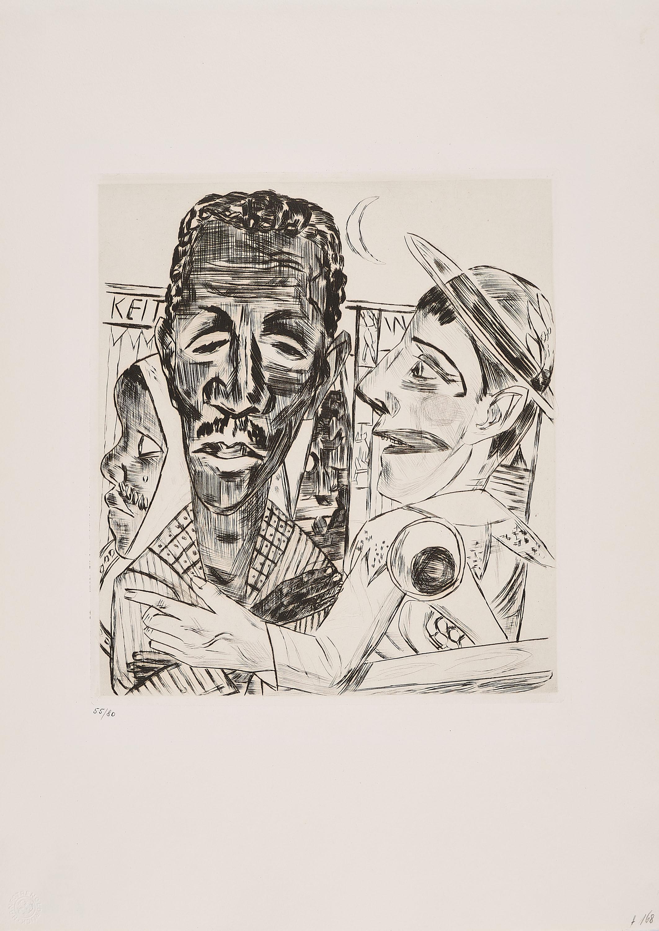 Max Beckmann - Blatt 6 (Aus: Der Jahrmarkt).