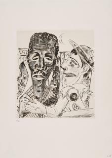 Max Beckmann - Blatt 6 (Aus: Der Jahrmarkt).