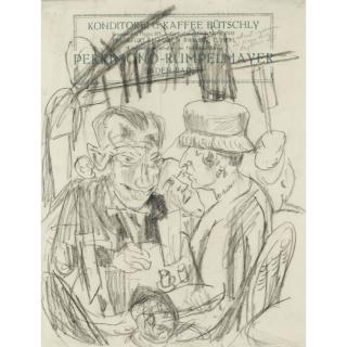 Max Beckmann - Cafeehausszene (Coffee House Scene)