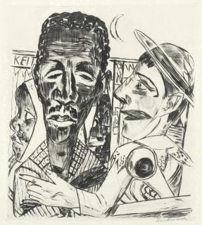 Max Beckmann - Der Neger (The Negro), from \'Der Jahrmarkt\'