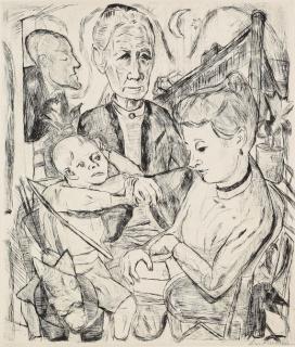 Max Beckmann - Familienszene (Familie Beckmann)