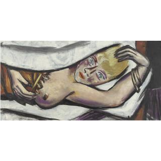 Max Beckmann - Frau Im Bett (Woman In Bed)
