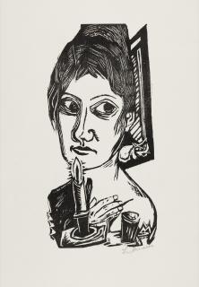 Max Beckmann - Frau mit Kerze.