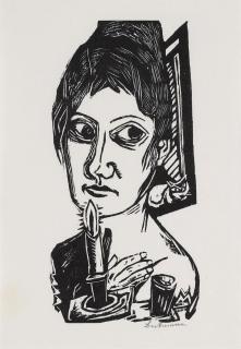 Max Beckmann - Frau mit Kerze