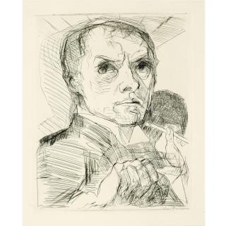 Max Beckmann - Gesichter: Selbstbildnis Mit Griffel (H. 105Iibb)