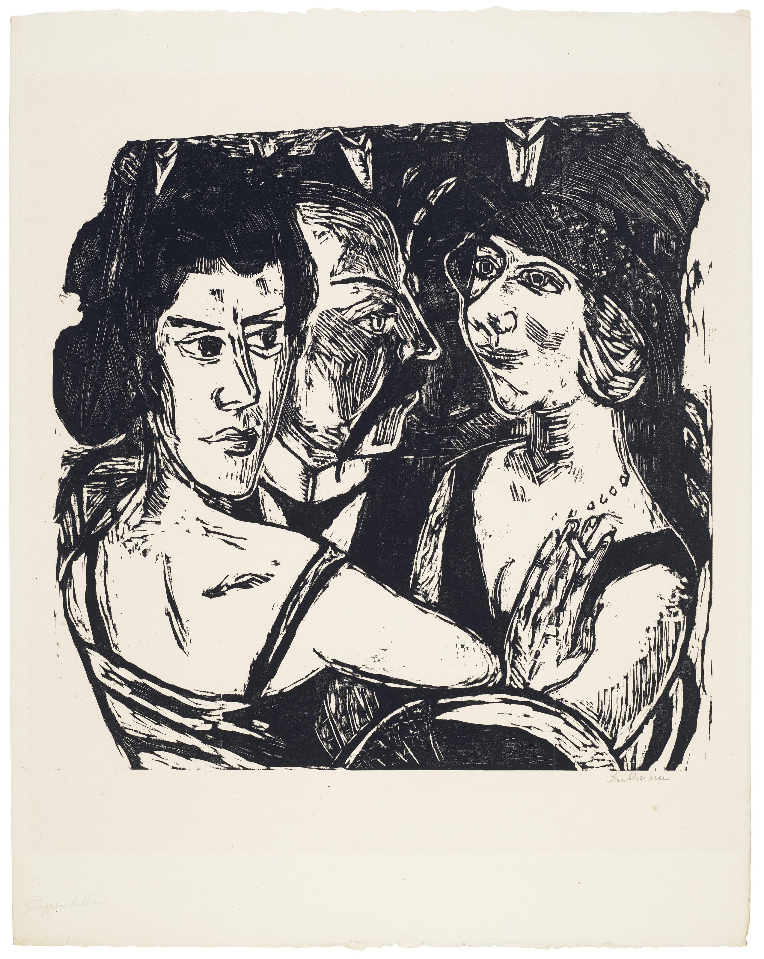 Max Beckmann - Gruppenbildnis Edenbar (Group Portrait, Eden Bar)