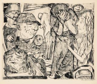 Max Beckmann - Irrenhaus.