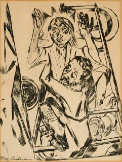 Max Beckmann - Jakob ringt mit dem Engel.