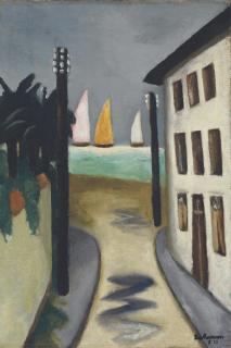 Max Beckmann - Kleine Landschaft, Viareggio