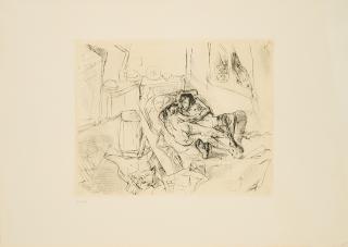 Max Beckmann - Liebespaar I (Aus: Gesichter).