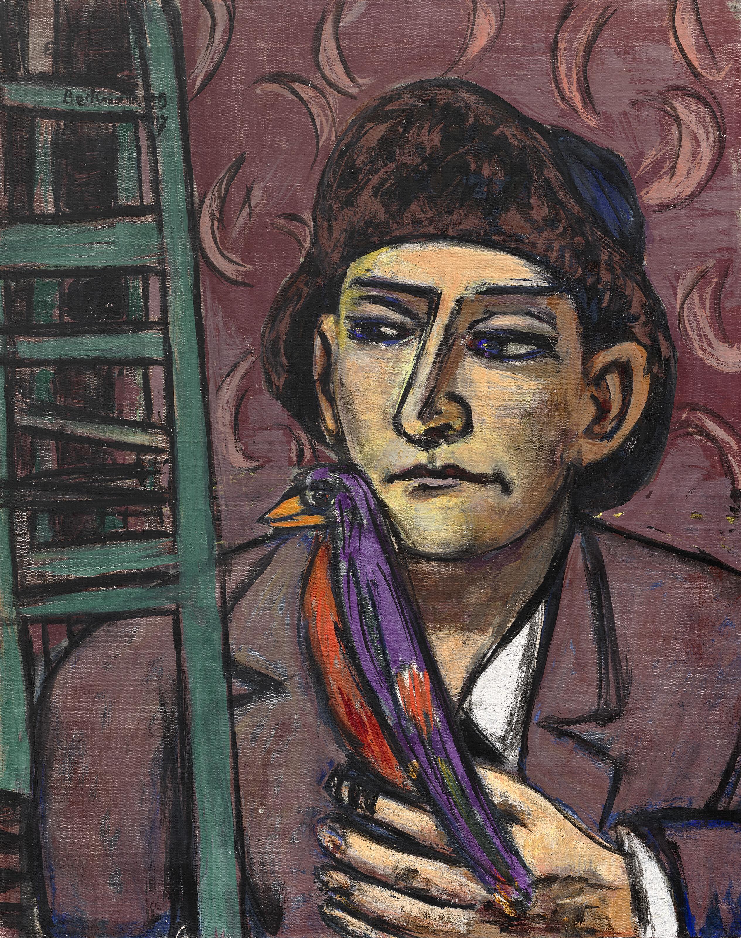 Max Beckmann - Mann mit Vogel