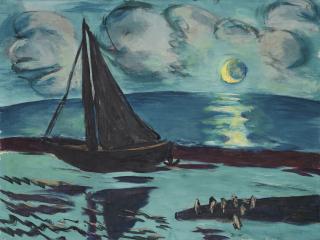 Max Beckmann - Mondnacht Am Meer (Grün)