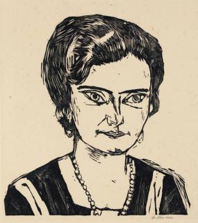 Max Beckmann - Portrait of \'Frau H.M.\' (Naila) (H. 282 IV b)