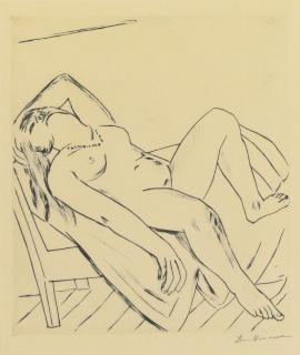 Max Beckmann - Reclining Figure (H. 232 B.A)