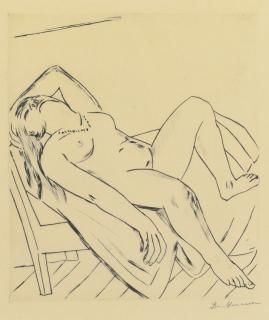 Max Beckmann - Reclining Figure (H. 232.B.A)