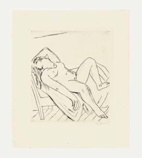 Max Beckmann - Reclining Figure (H. 232 B.)