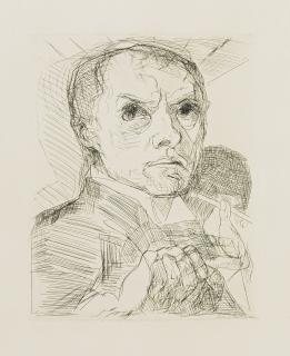Max Beckmann - Selbstbildnis Mit Griffel (Hofmaïer 105.Ii.B.B)