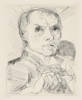 Max Beckmann - Selbstbilnis Mit Griffel (H. 105Ii.B.B)