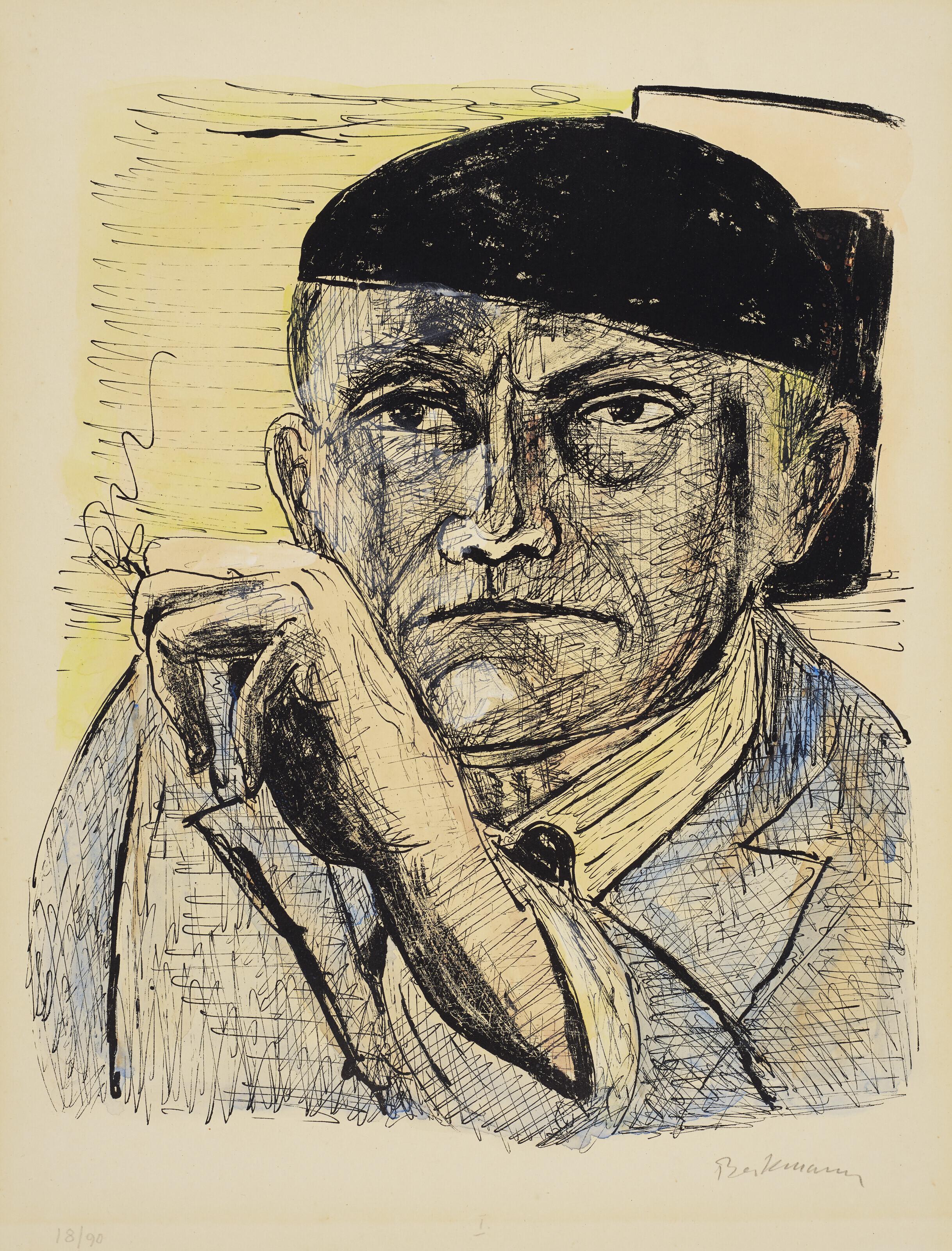 Max Beckmann - Self-Portrait, from: Day and Dream