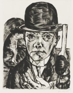 Max Beckmann - Self Portrait In Bowler Hat