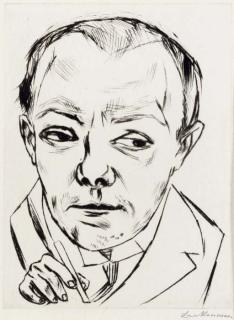 Max Beckmann - Self-Portrait (Selbstbildnis) (Hofmaier 172)