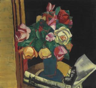 Max Beckmann - Stilleben mit Rosen