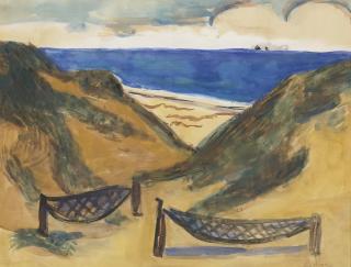 Max Beckmann - Strandszene (Beach Scene)
