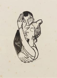 Max Beckmann - Tanzende, pl. 2, from Die zweite Ganymed-Mappe