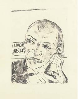 Max Beckmann - The Barker (Self Portrait) (H. 191)