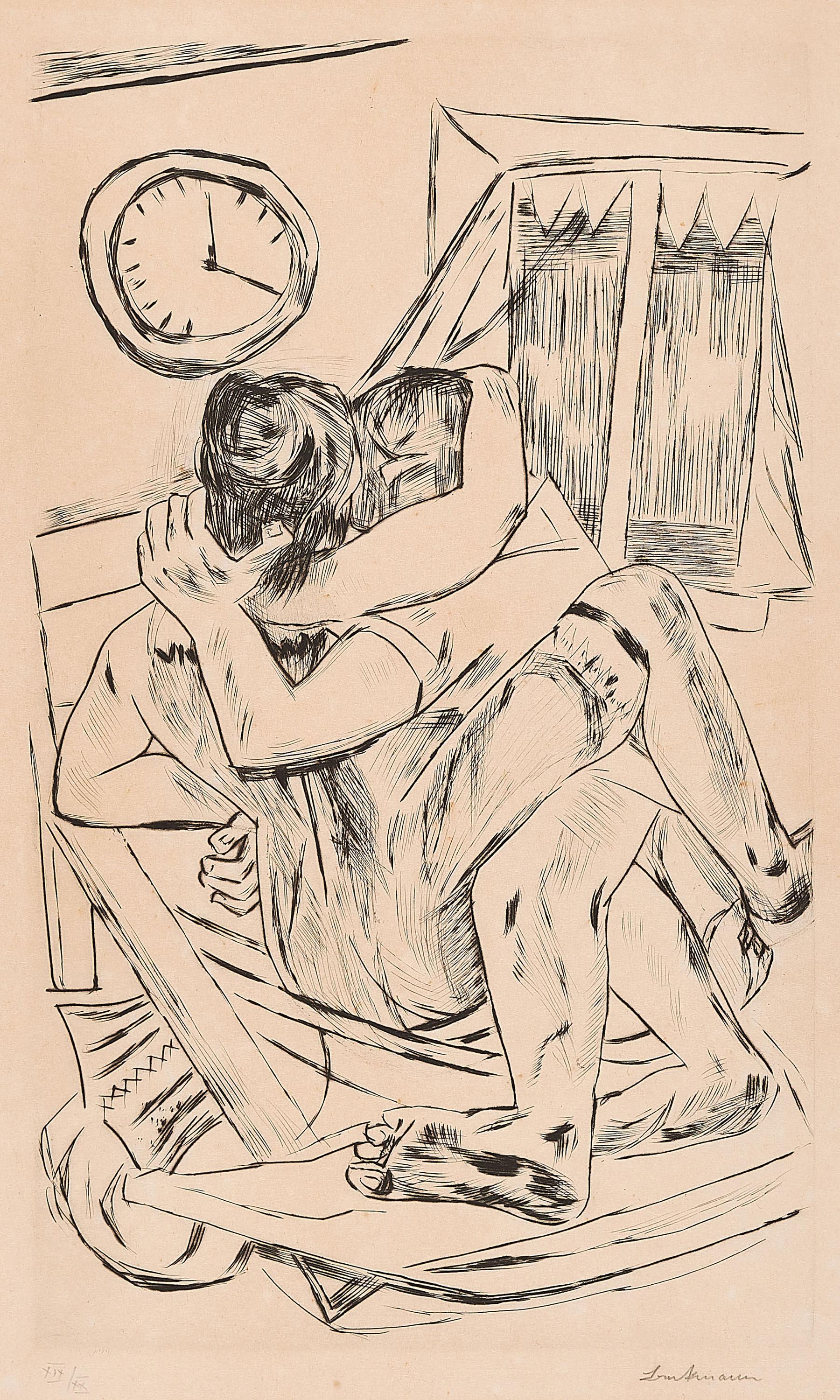 Max Beckmann - Umarmung.