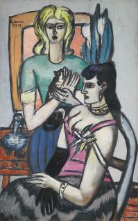 Max Beckmann - Vor Dem Ball (Zwei Frauen Mit Katze) (Before The Ball - Two Women With A Cat)