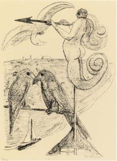 Max Beckmann - Weather Vane (Wetterfahne), from Day and Dream (H. 358)