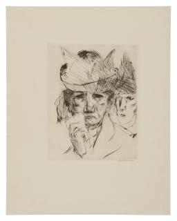 Max Beckmann - Weinende Frau (Hofmaier 72)