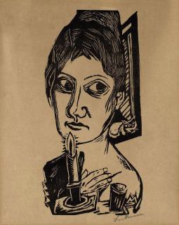 Max Beckmann - Woman with Candle (Hofmaier 171 III.B.c.)